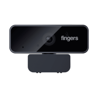 FINGERS 1080 Hi-Res Webcam with 1080p Wide Angle Lens and Built-in Mic for PC Desktops and Laptops 